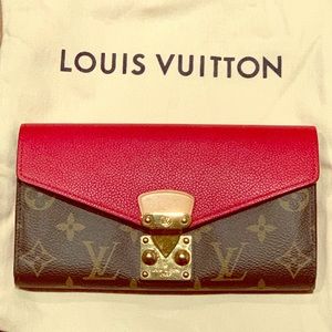 Authentic Pallas Wallet in cherry by Louis Vuitton